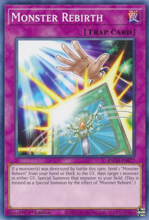 Monster Rebirth | BACH-EN077 | 1st Edition | Battle of Chaos