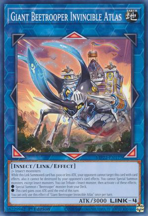 Giant Beetrooper Invincible Atlas | MP22-EN177 | 1st Edition | 2022 Tin of the Pharaoh's Gods
