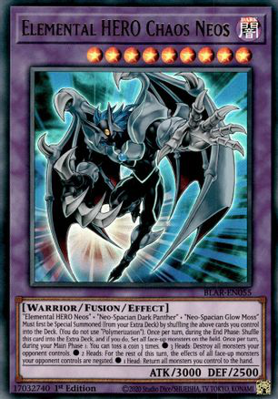 Elemental HERO Chaos Neos | BLAR-EN055 | 1st Edition | Battles of Legend: Armageddon