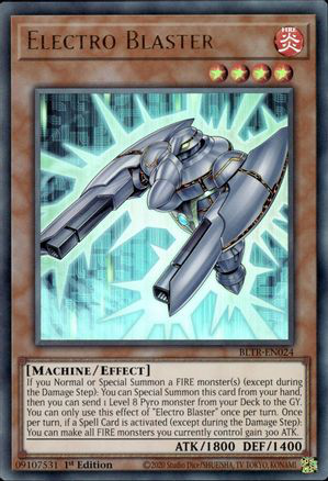 Electro Blaster | BLTR-EN024 | 1st Edition | Battles of Legend: Terminal Revenge