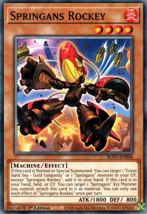 Springans Rockey | BLVO-EN006 | 1st Edition | Blazing Vortex