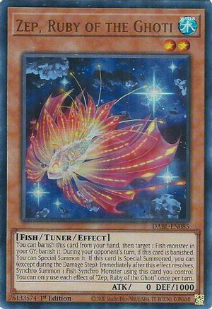 Zep, Ruby of the Ghoti | DABL-EN085 | 1st Edition | Darkwing Blast