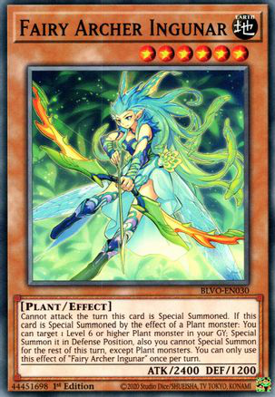 Fairy Archer Ingunar | BLVO-EN030 | 1st Edition | Blazing Vortex