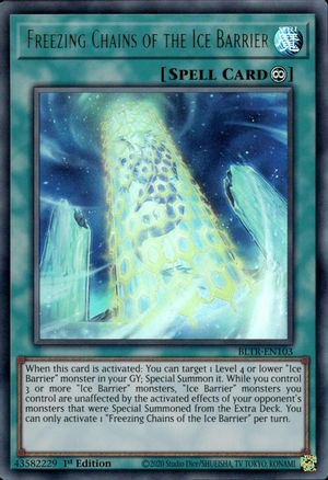 Freezing Chains of the Ice Barrier | BLTR-EN103 | 1st Edition | Battles of Legend: Terminal Revenge