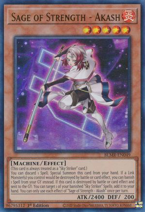 Sage of Strength - Akash | BLMR-EN049 | 1st Edition | Battles of Legend: Monstrous Revenge