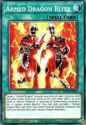 Armed Dragon Blitz | BLVO-EN052 | 1st Edition | Blazing Vortex