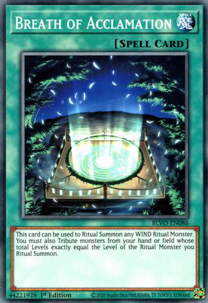Breath of Acclamation | BLVO-EN086 | 1st Edition | Blazing Vortex