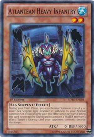 Atlantean Heavy Infantry | SDRE-EN004 | 1st Edition | Structure Deck: Realm of the Sea Emperor