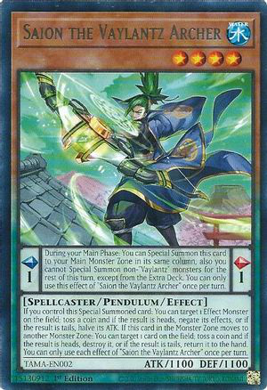 Saion the Vaylantz Archer | TAMA-EN002 | 1st Edition | Tactical Masters