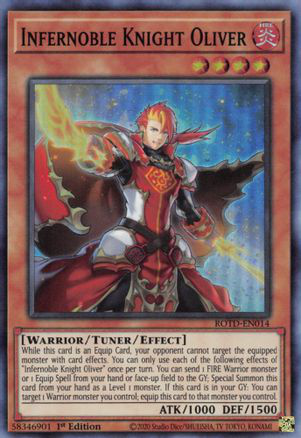Infernoble Knight Oliver | ROTD-EN014 | 1st Edition | Rise of the Duelist