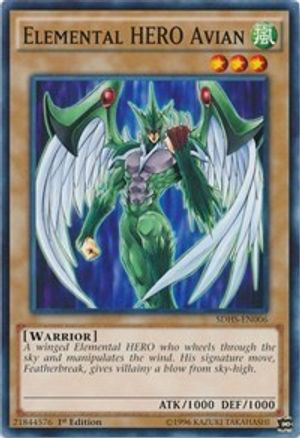 Elemental HERO Avian | SDHS-EN006 | 1st Edition | Structure Deck: HERO Strike