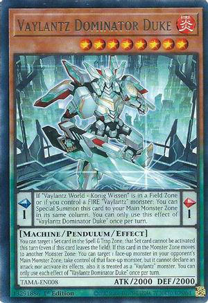 Vaylantz Dominator Duke | TAMA-EN008 | 1st Edition | Tactical Masters