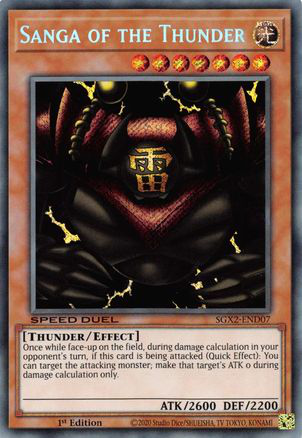 Sanga of the Thunder (Secret Rare) | SGX2-END07 | 1st Edition | Speed Duel GX: Midterm Paradox