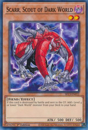 Scarr, Scout of Dark World | SR13-EN012 | 1st Edition | Structure Deck: Dark World