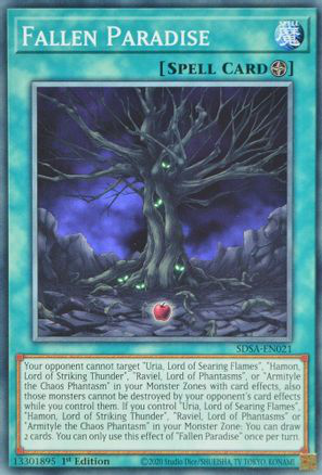 Fallen Paradise | SDSA-EN021 | 1st Edition | Structure Deck: Sacred Beasts