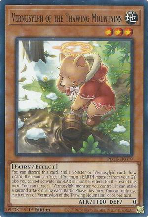 Vernusylph of the Thawing Mountains | POTE-EN019 | 1st Edition | Power of the Elements