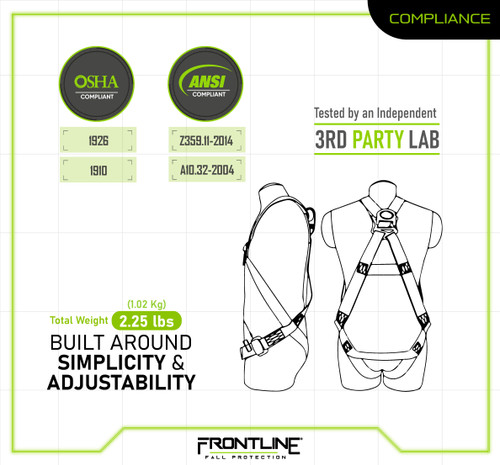 full body safety harness parts