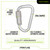Frontline CAQ117 Aluminum Quarter Turn Locking Carabiner Frontline CAQ117 Aluminum Quarter Turn Locking Carabiner