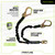 Frontline LES62R-US Patriot™ 6' Double Leg Elastic Lanyard with Rebar Hook Ends - Made in USA Frontline LES62R-US Patriot™ 6' Double Leg Elastic Lanyard with Rebar Hook Ends - Made in USA