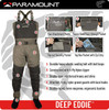 Paramount Outdoors Deep Eddy Breathable Stockingfoot Fishing Wader Regular and Stout Sizes (Elk - X-Large) - Return/ Damaged Packaging