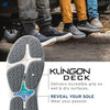 Korkers Women's Fish Moc Rainbow Trout, Fixed Kling-On Deck Soles, Blue, Size 6 - Return/Damaged Packaging