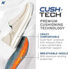 Korkers Women's Fish Moc Rainbow Trout, Fixed Kling-On Deck Soles, Blue, Size 6 - Return/Damaged Packaging