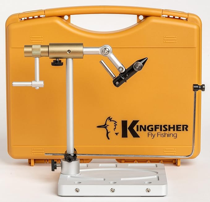 Fly Fishing Knot Tying Kit Kingfisher Blackfoot Fly Tying Vise Kit