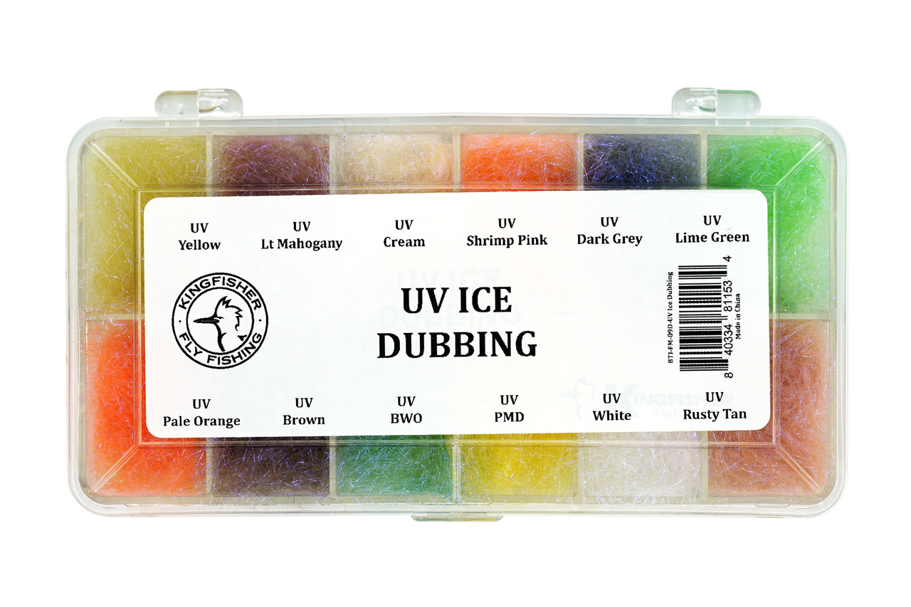 Kingfisher Fly Fishing UV Ice Fly Tying dubbing dispenser