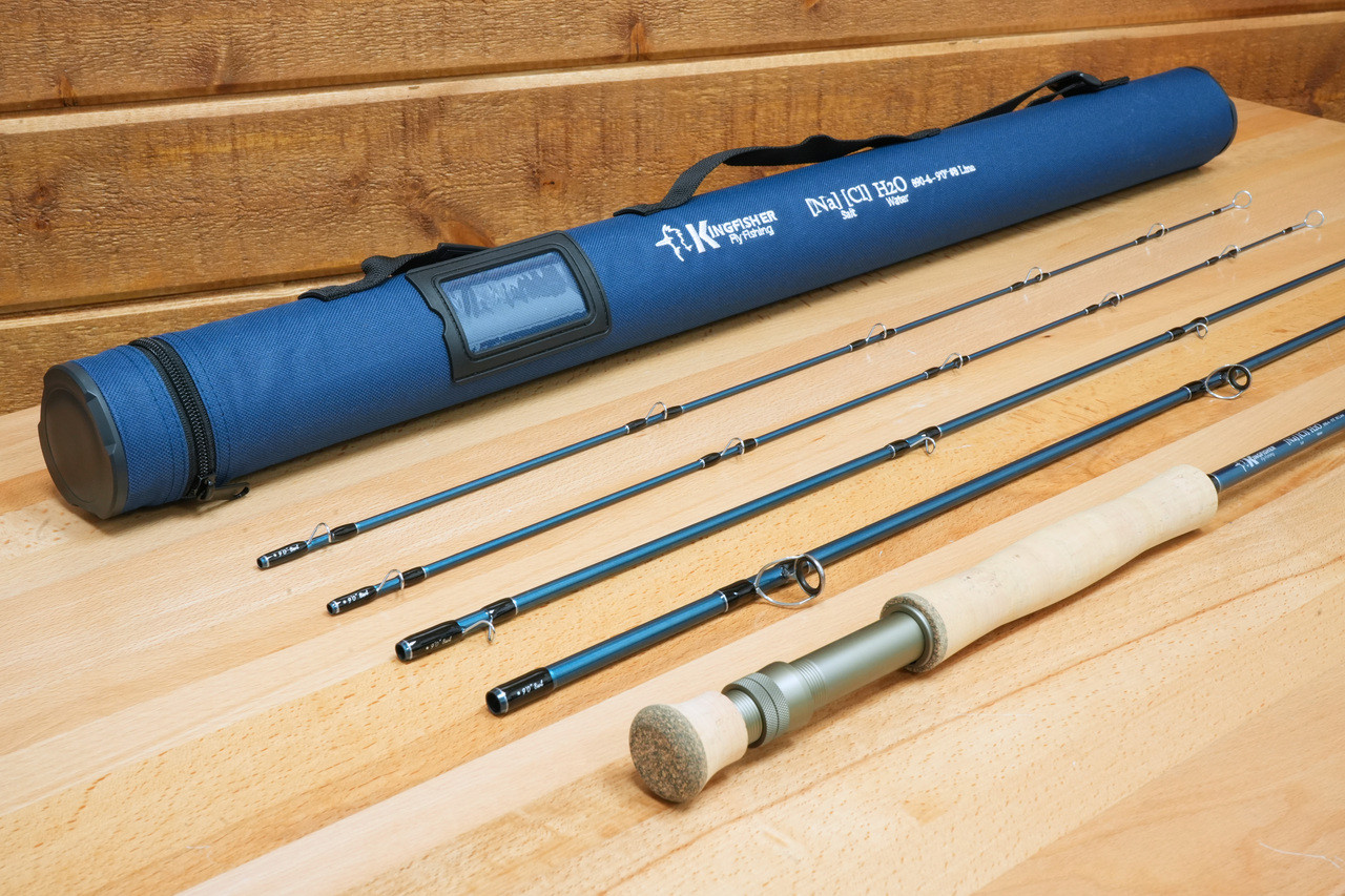 Kingfisher Fly Fishing NACL (Salt) Fast Action Fly Rod Comes