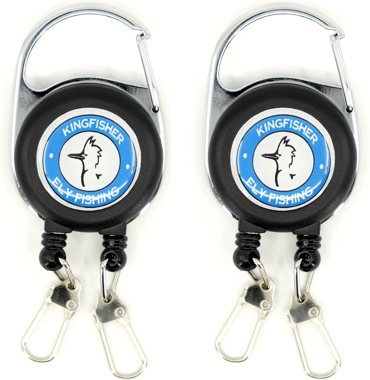 Kingfisher Fly Fishing Double Zinger Retractor W/Magnet