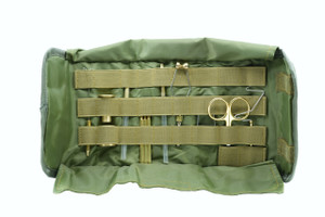 Kingfisher Fly Fishing Fly Tying Tool Kit in Roll Pouch
