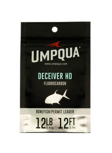 Deceiver HD Bone/Permit Fluorocarbon Leader - 12ft