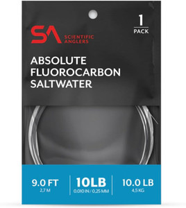 Absolute Fluorocarbon Saltwater Leader - 9FT Single