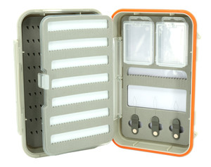 Kingfisher Waterproof Swing Leaf Euro Nymph Threader Fly Fishing Box