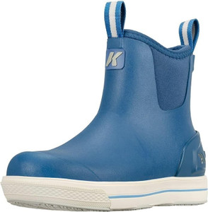 Korkers Women's Neo Flex Ankle Boot w/Fixed Kling-On Deck Soles,Blue, Size 11