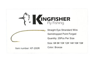 KF200R Kingfisher Nymph Dry Fly Hook Micro Barb