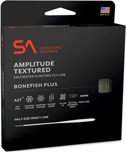 Scientific Anglers Amplitude Textured Bonefish Plus Fly Line, Black/Surf/Ivory - 7 wt.