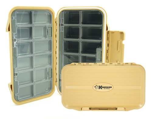 Kingfisher Large Waterproof 24 Compartment Tailwater Nymph Fly Fishing Box