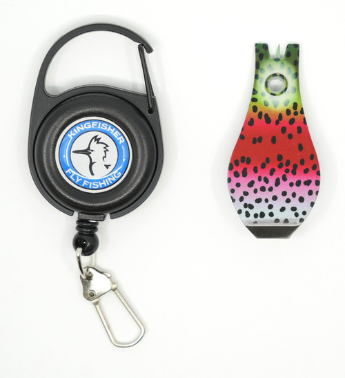 Kingfisher Fly Fishing Zinger with Loop Nipper