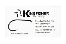 Kingfisher Fly Fishing Standard Dry Fly Hook Barbless