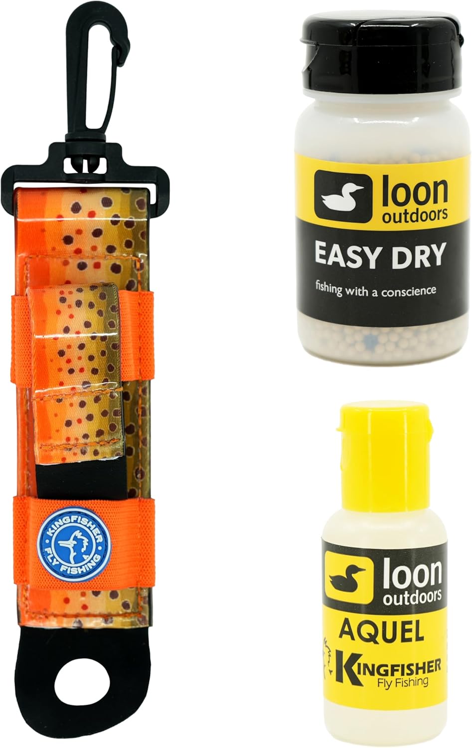 Loon Outdoors Aquel and Easy Dry Dry Fly Floatant with Kingfisher Combo Holder - Picture 4 of 7