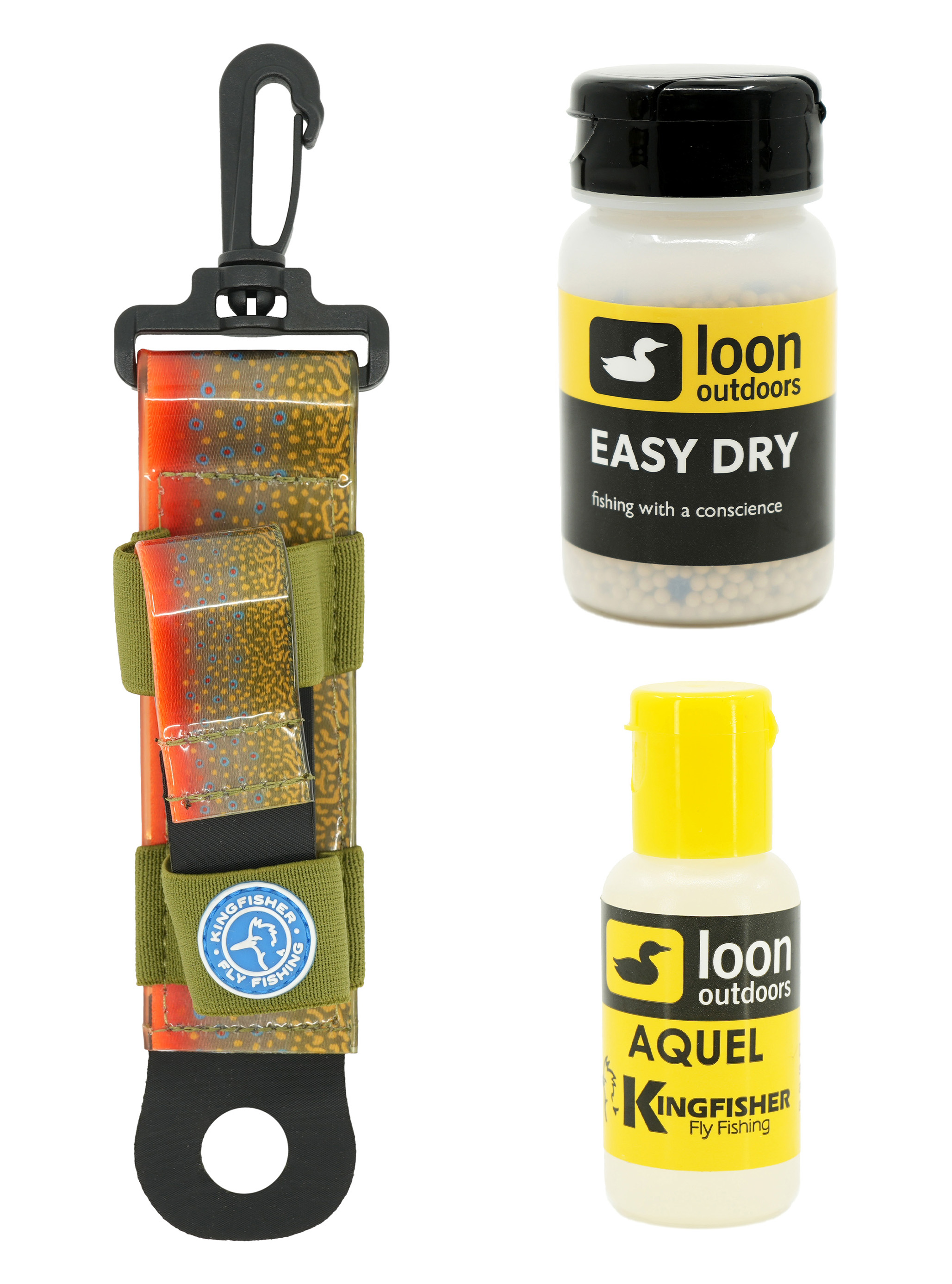 Loon Outdoors Aquel and Easy Dry Dry Fly Floatant with Kingfisher Combo Holder - Picture 5 of 7