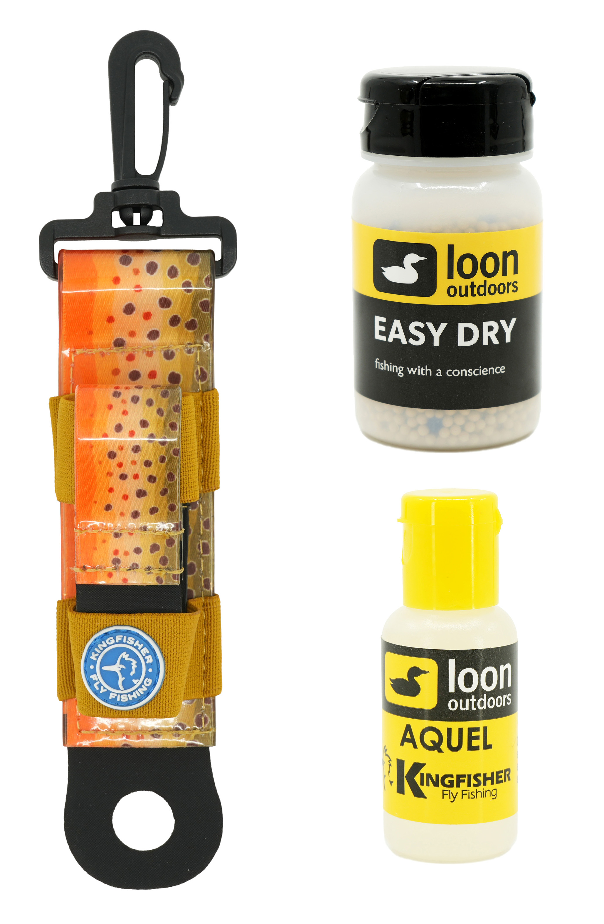 Loon Outdoors Aquel and Easy Dry Dry Fly Floatant with Kingfisher Combo Holder - Picture 6 of 7