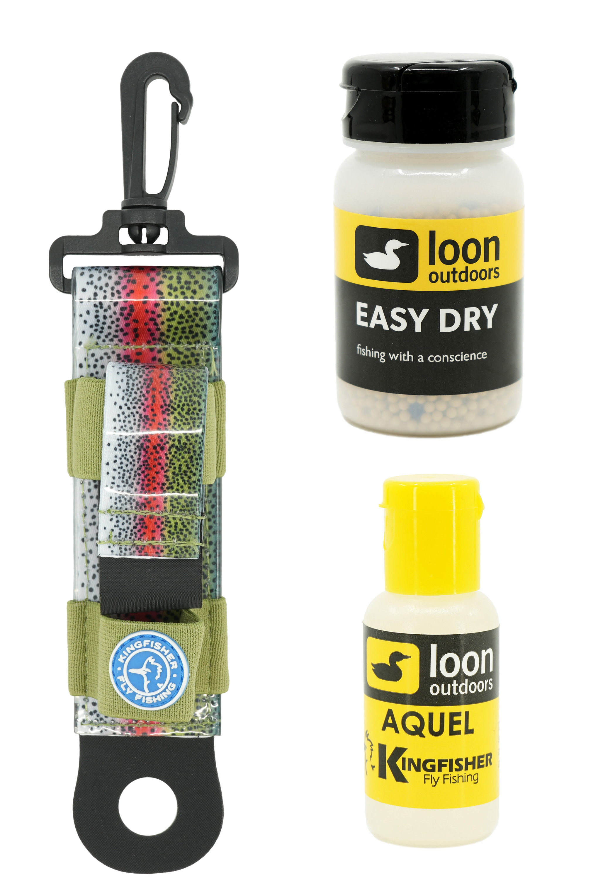 Loon Outdoors Aquel and Easy Dry Dry Fly Floatant with Kingfisher Combo Holder - Picture 7 of 7