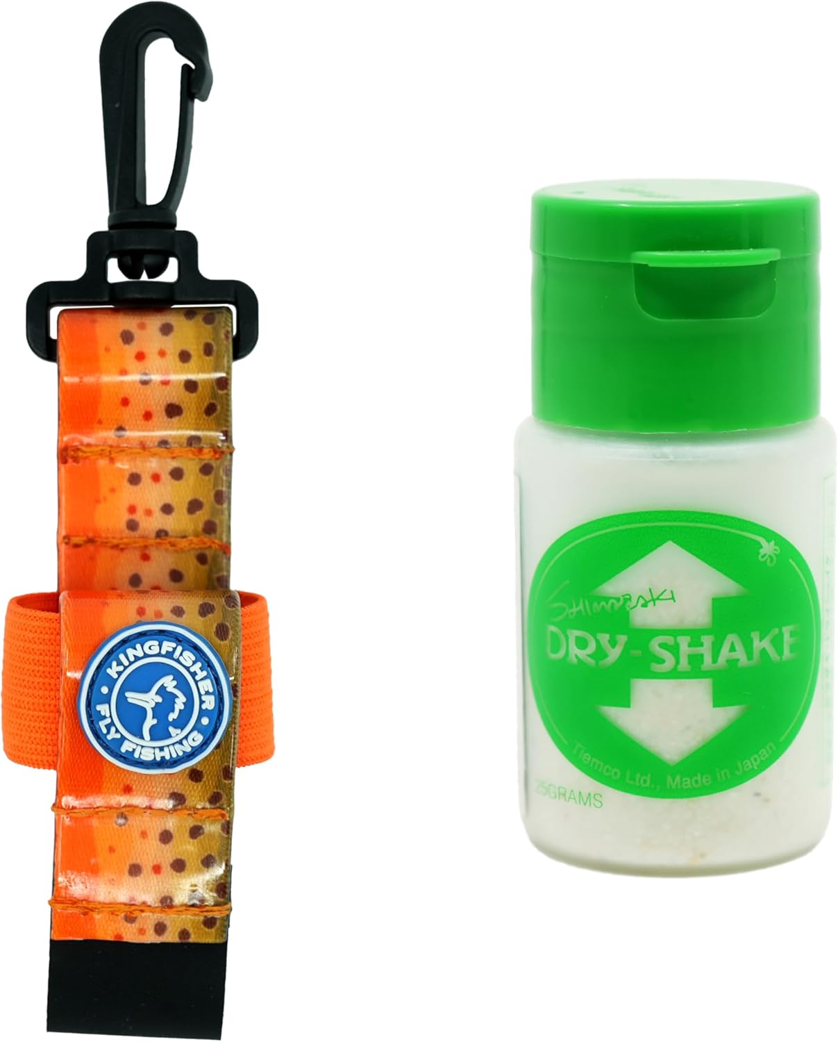 Shimazaki Dry Shake Powder Dry Fly Floatant with Kingfisher Dry Shake Holder - Picture 4 of 7