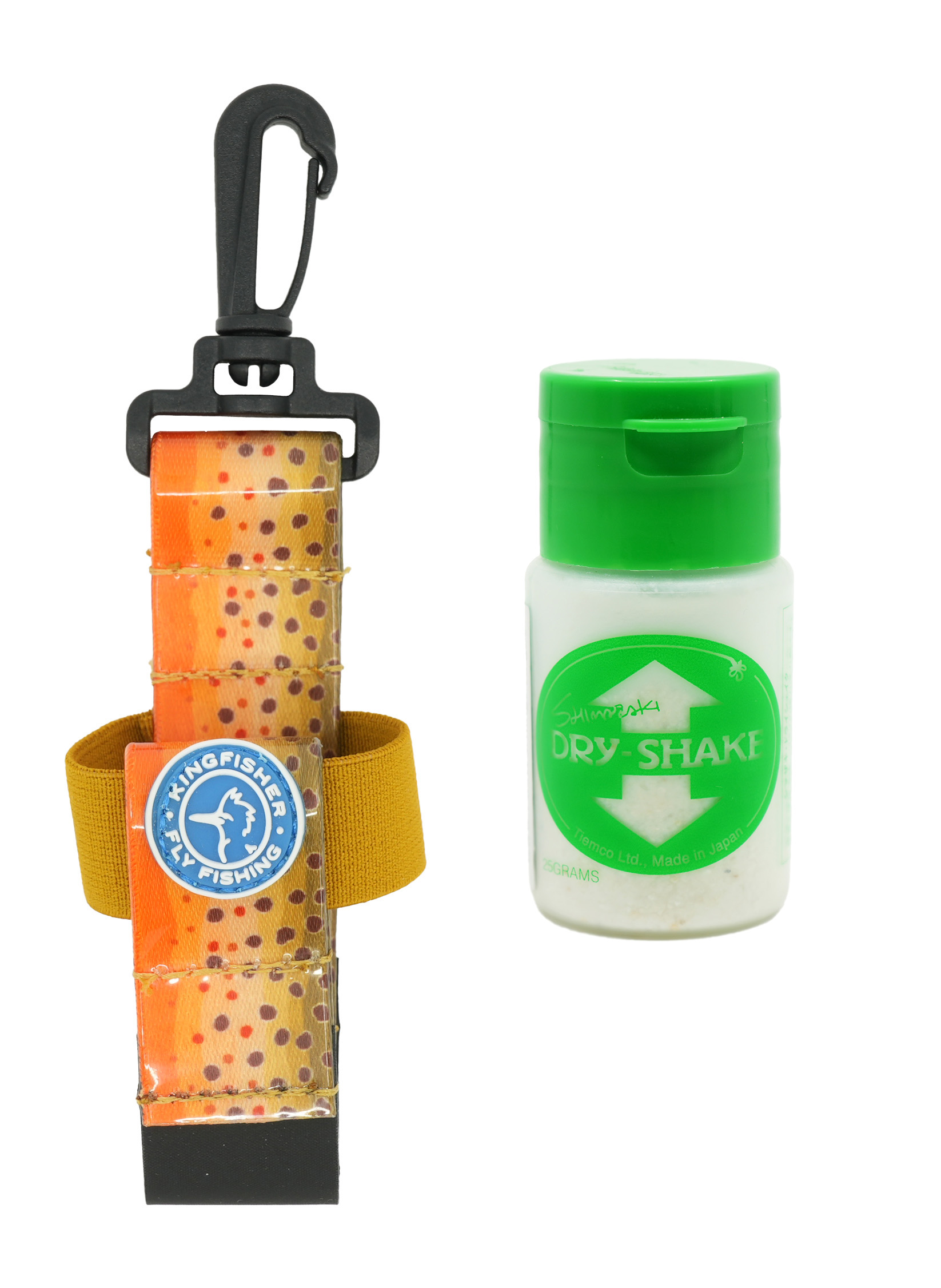 Shimazaki Dry Shake Powder Dry Fly Floatant with Kingfisher Dry Shake Holder - Picture 5 of 7