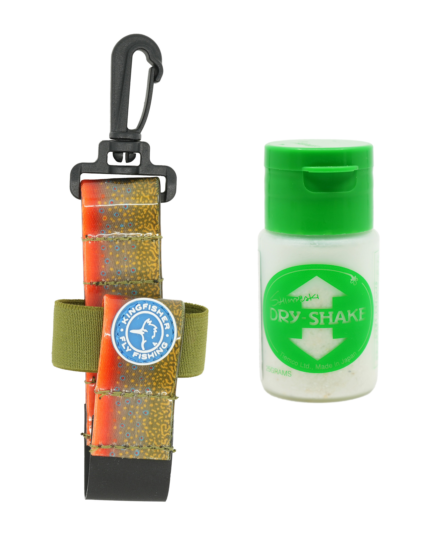 Shimazaki Dry Shake Powder Dry Fly Floatant with Kingfisher Dry Shake Holder - Picture 6 of 7