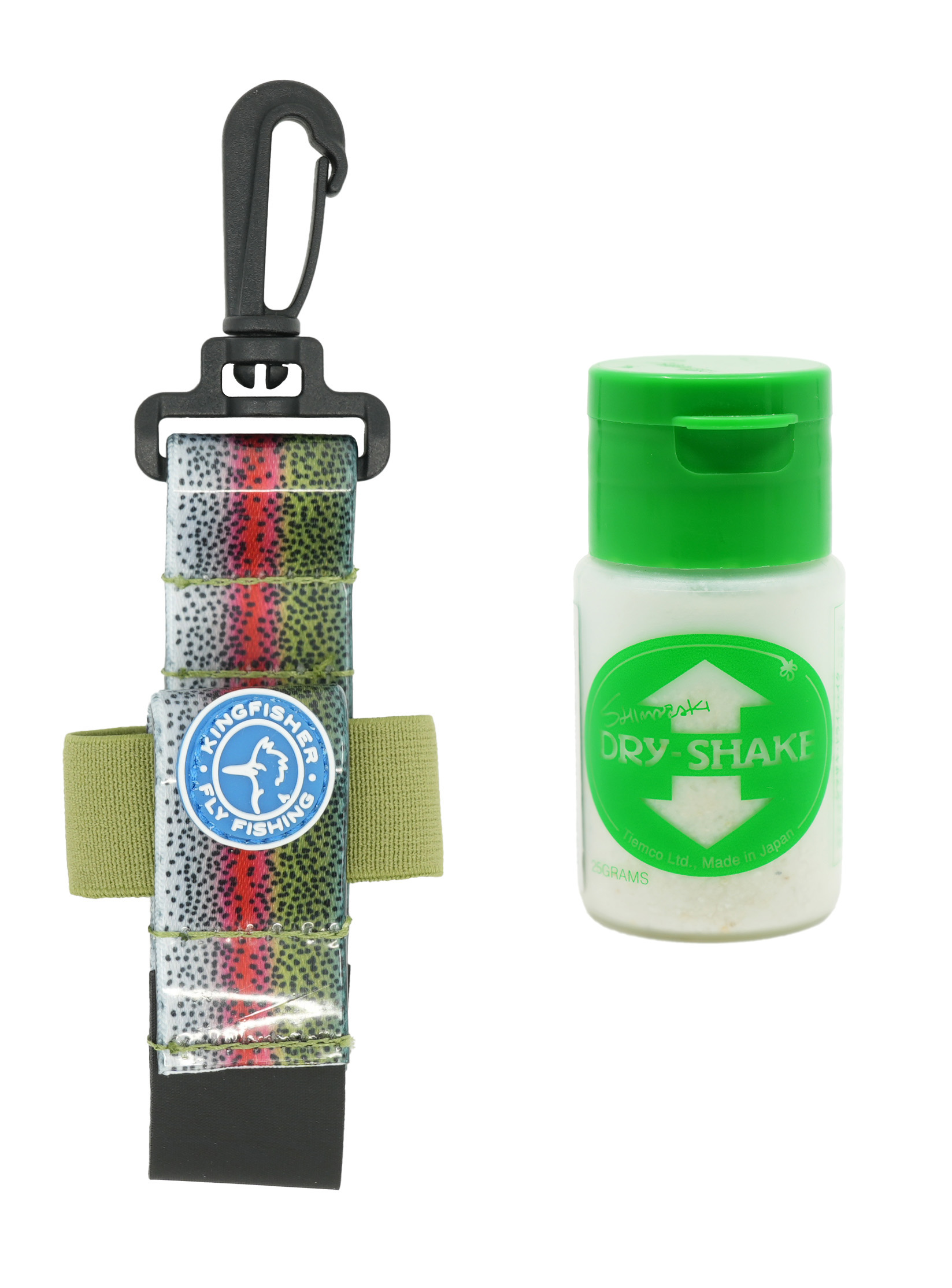 Shimazaki Dry Shake Powder Dry Fly Floatant with Kingfisher Dry Shake Holder - Picture 7 of 7