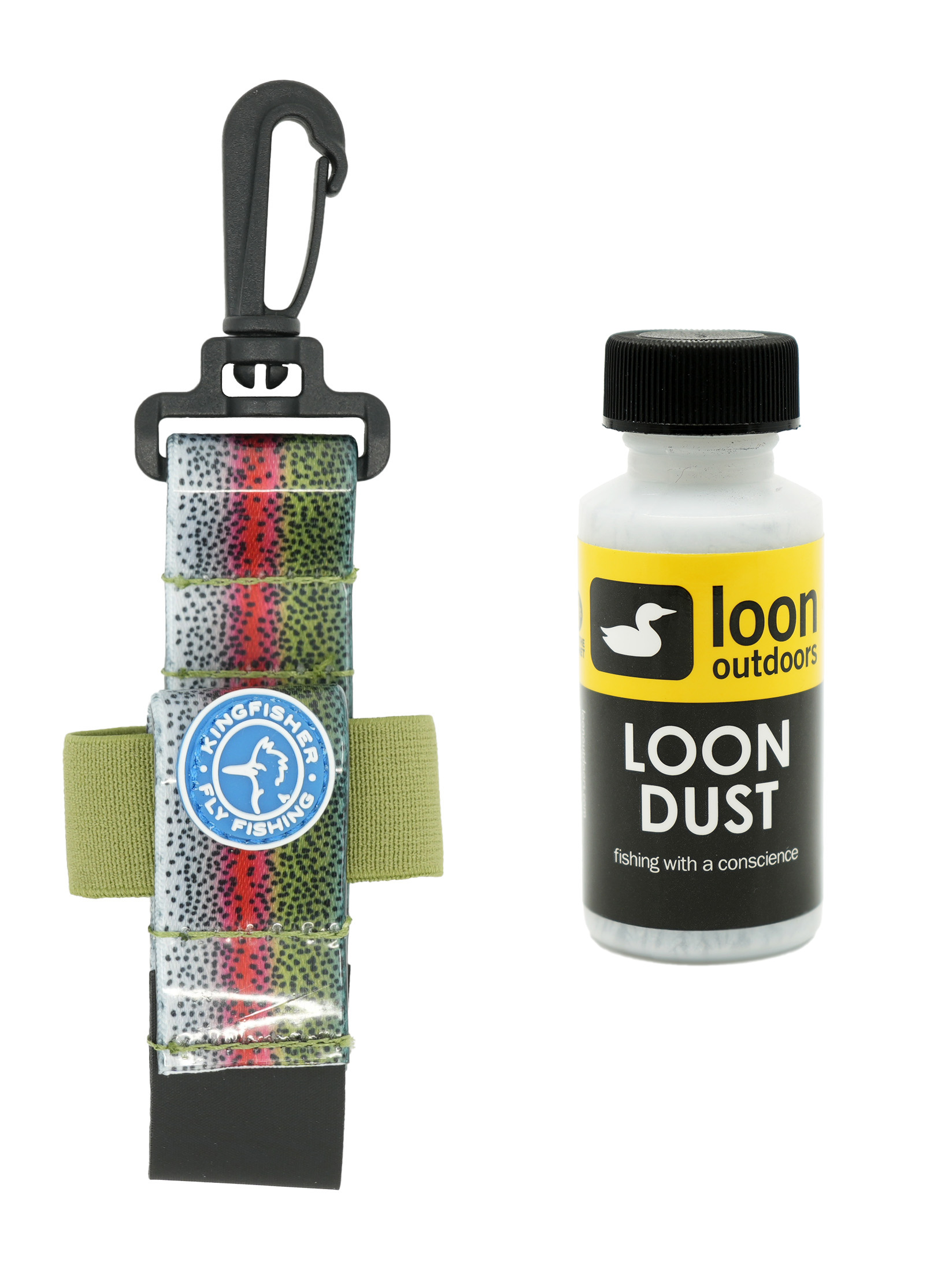 Loon Outdoors Dust Powder Dry Fly Floatant with Kingfisher Dry Shake Holder - Picture 7 of 7