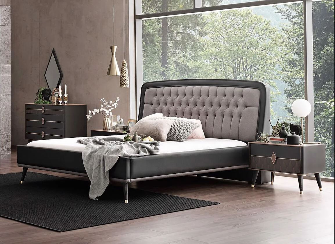 Diamond Bedroom Set Grey Furniture Expo